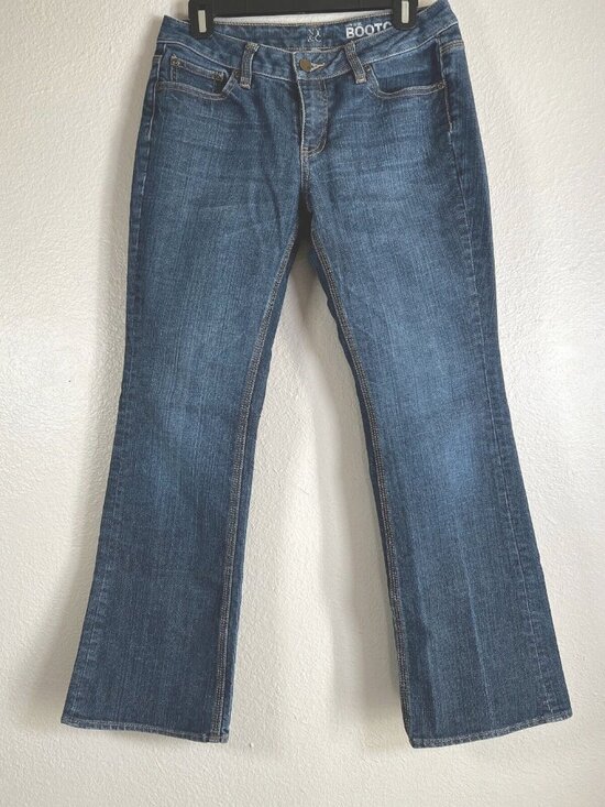 NYC Denim - NYC Womens Boot Cut Jeans Sz 8P Blue Low Rise Curvy Denim Casual Pants